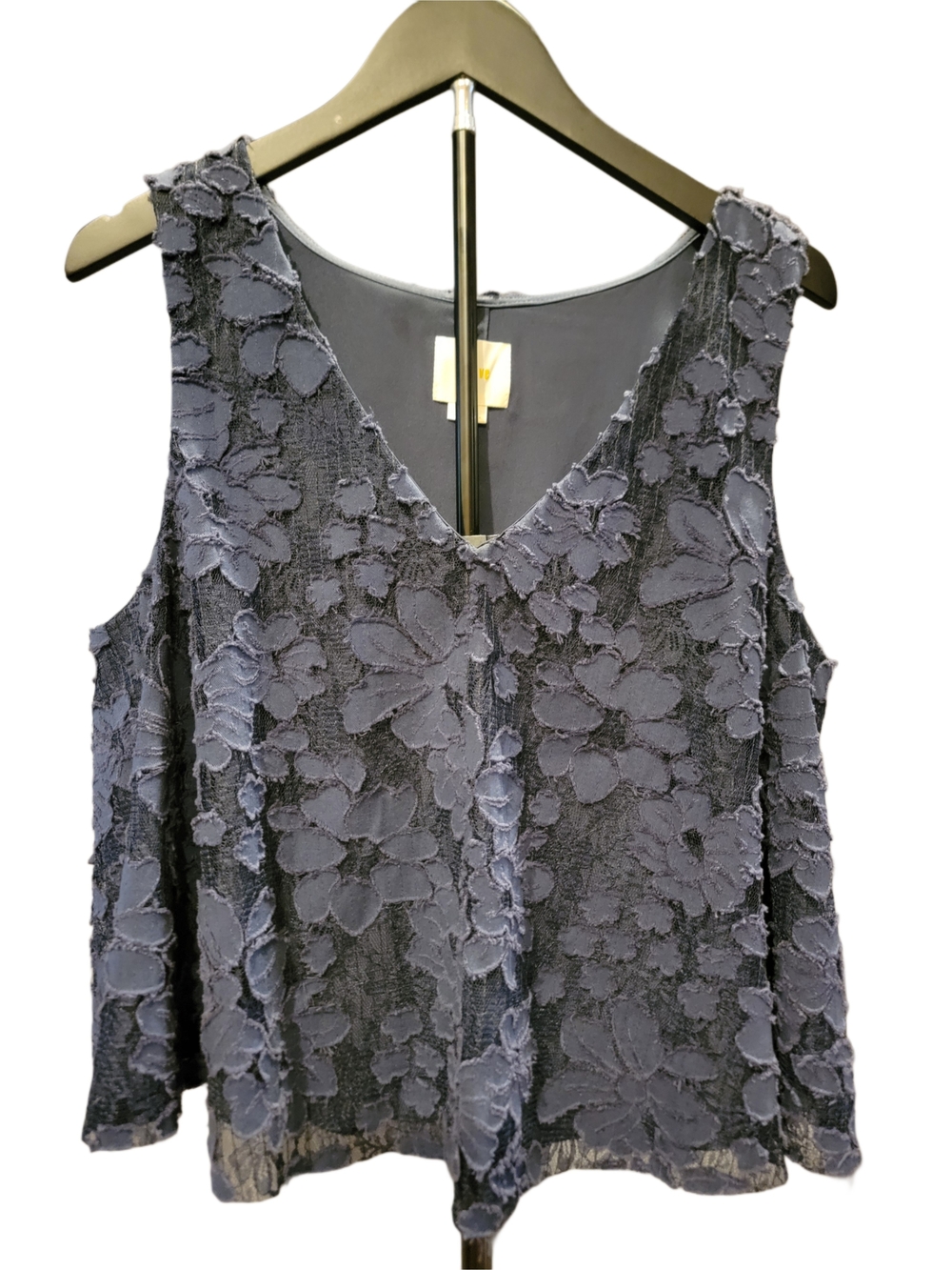 Maeve Kenia Swing Tank - Blue Floral Lace V-Neck Camisole - EUC - Size L